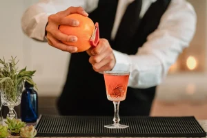 bartender preparing a drink